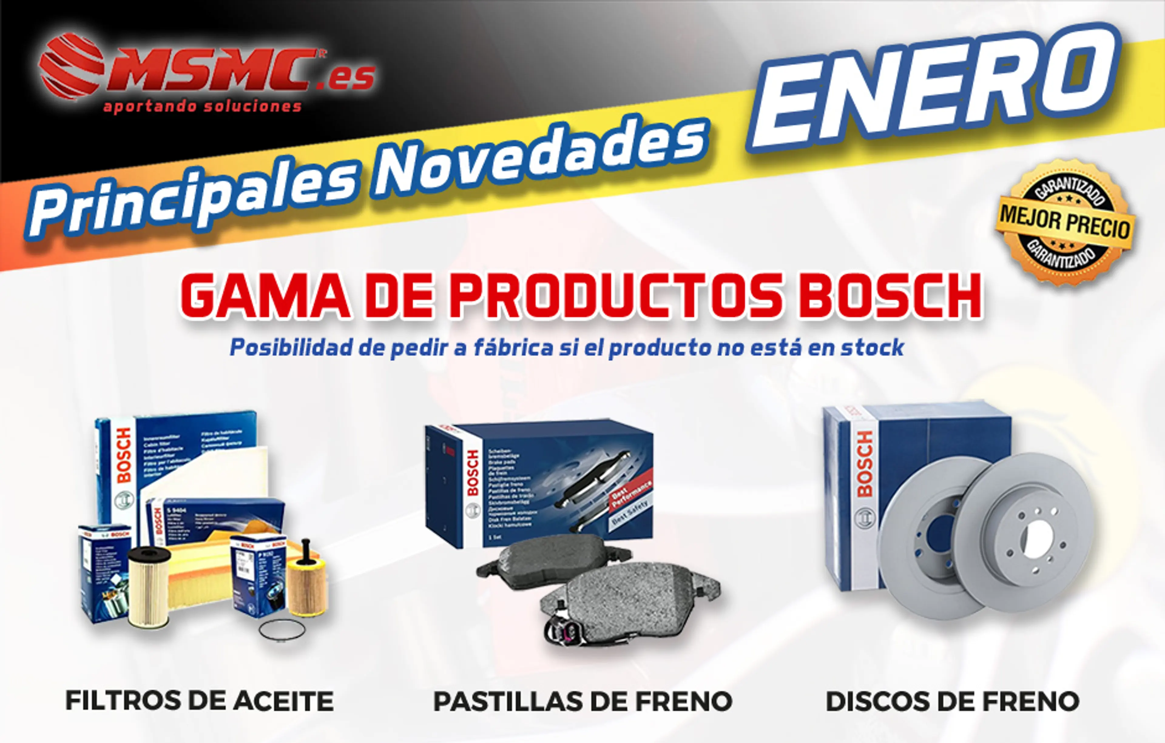 Precios irresistibles en frenado y filtros BOSCH