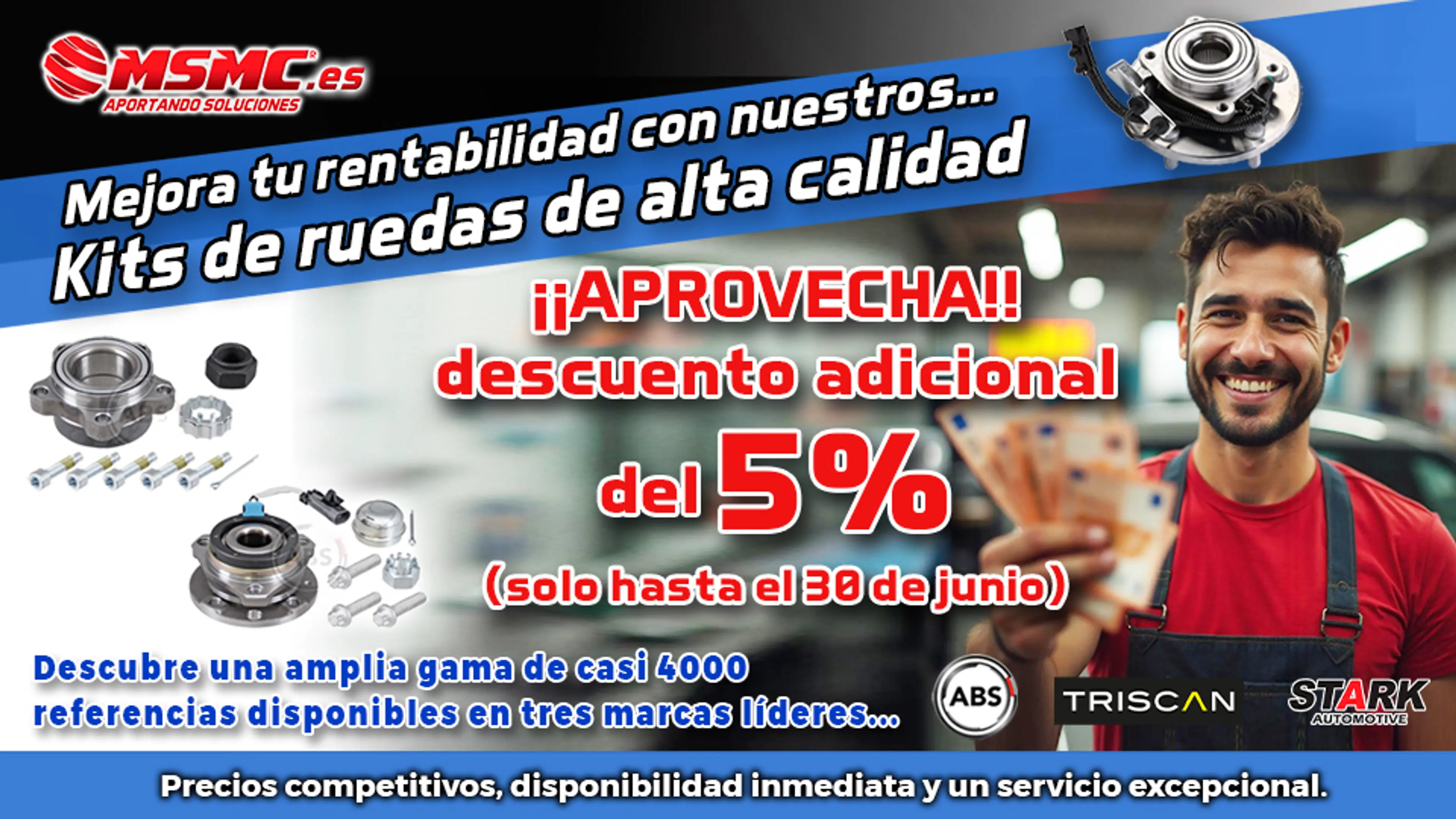 ¡No te pierdas el 5% de Descuento en Kits de Ruedas de Calidad!