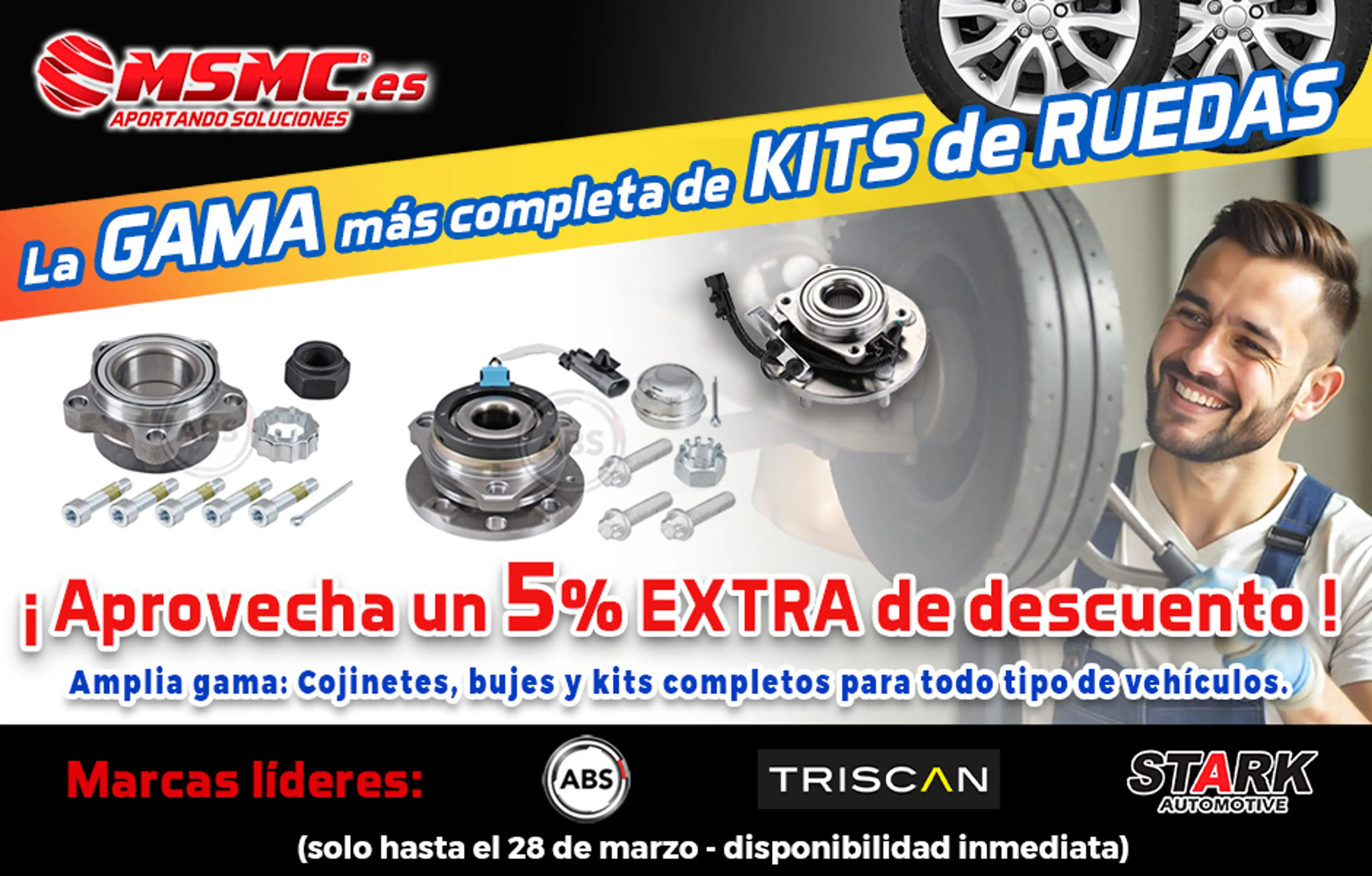  ¡Dto. EXTRA 5% gama de Kits de Rueda! Tiempo limitado🚗