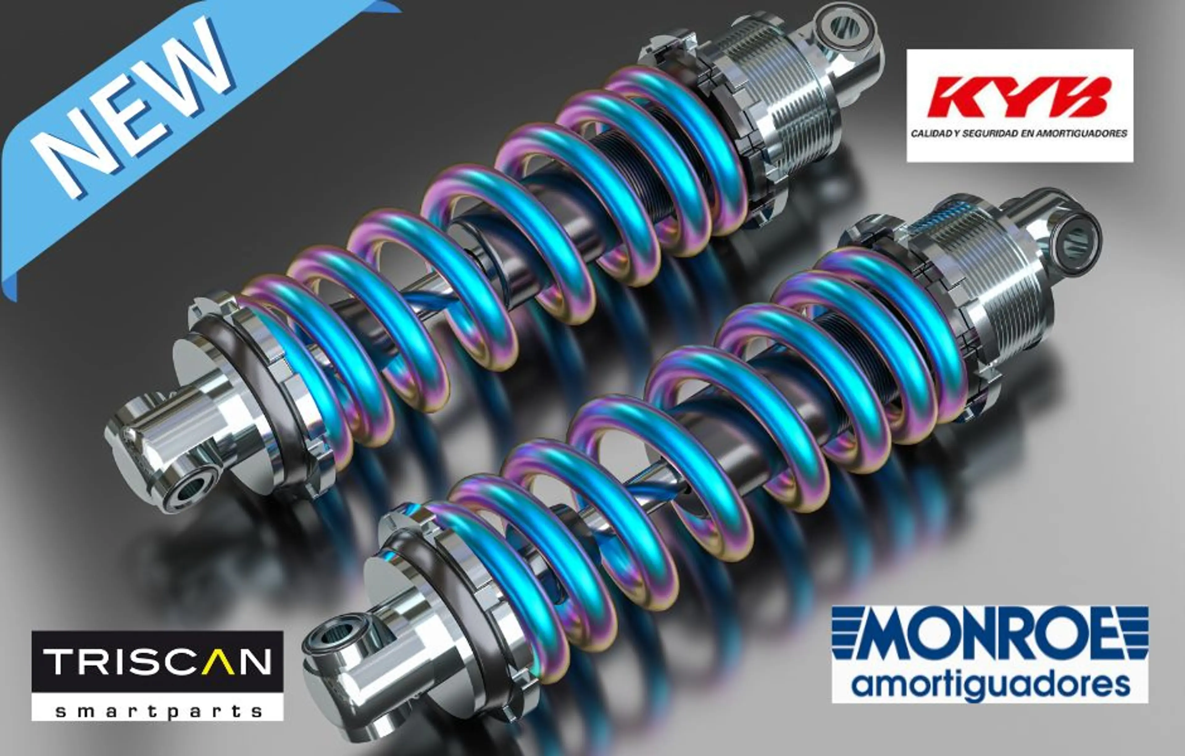 AMORTIGUADORES KYB - MONROE Y TRISCAN A PRECIOS MUY COMPETITIVOS