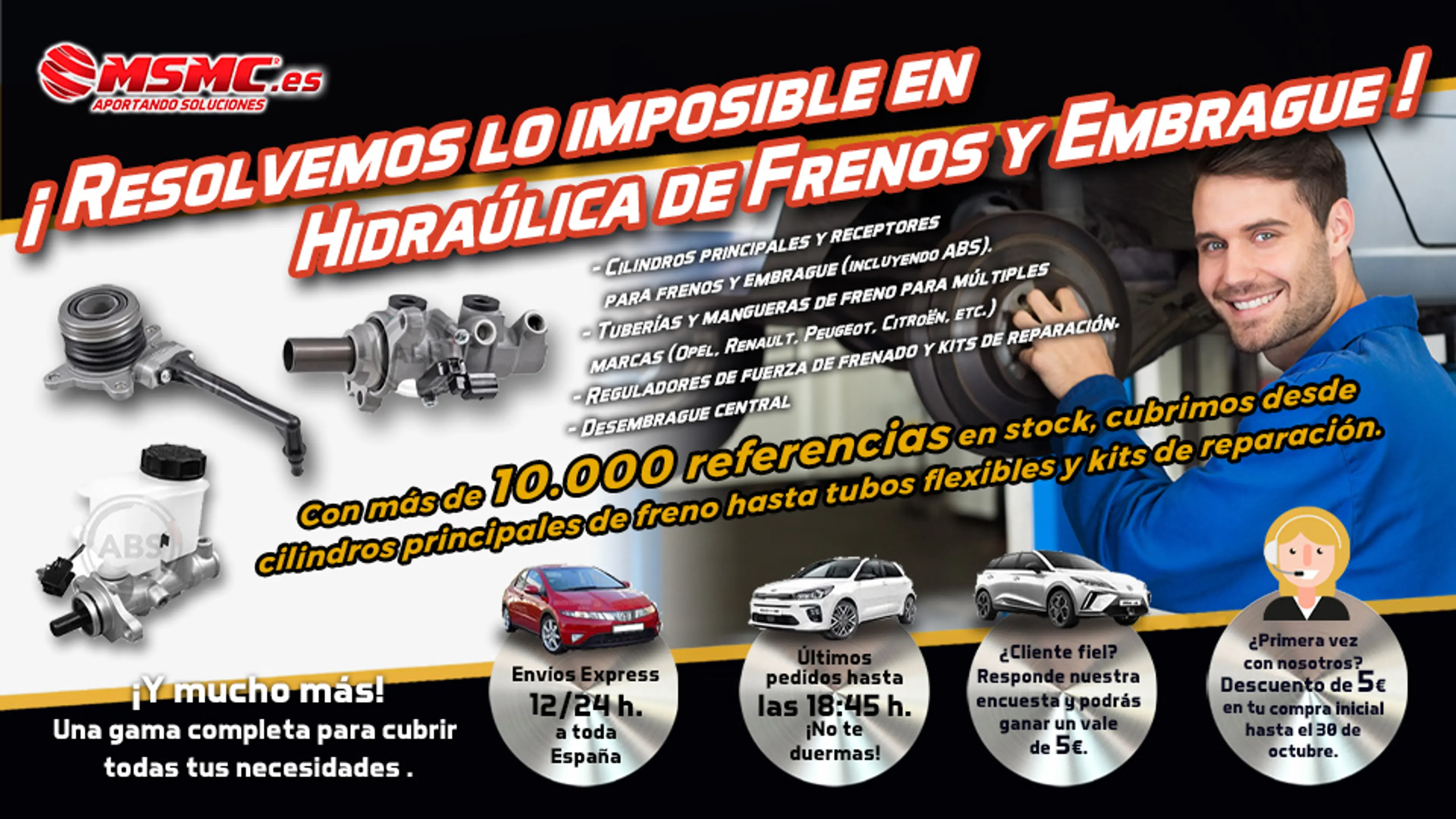 ¡MSMC Resuelve lo Imposible en Hidráulica de Frenos y Embrague! 