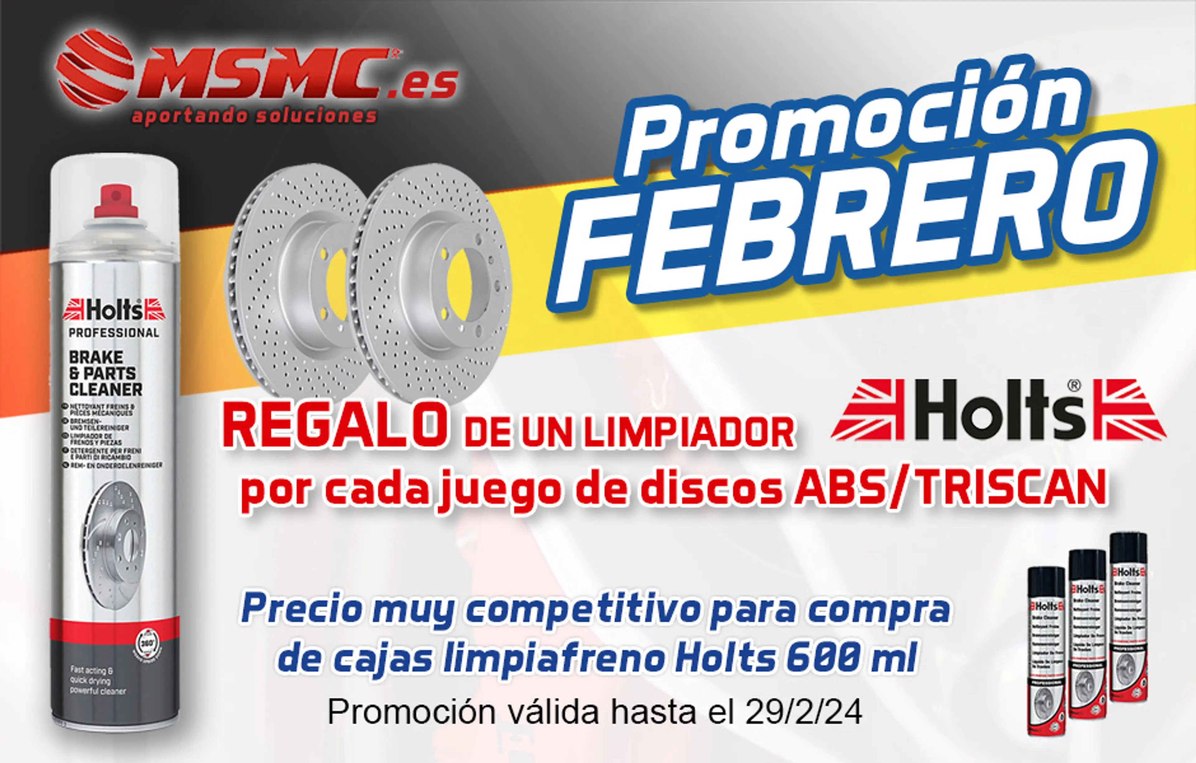 REGALO LIMPIADOR FRENOS DE HOLTS