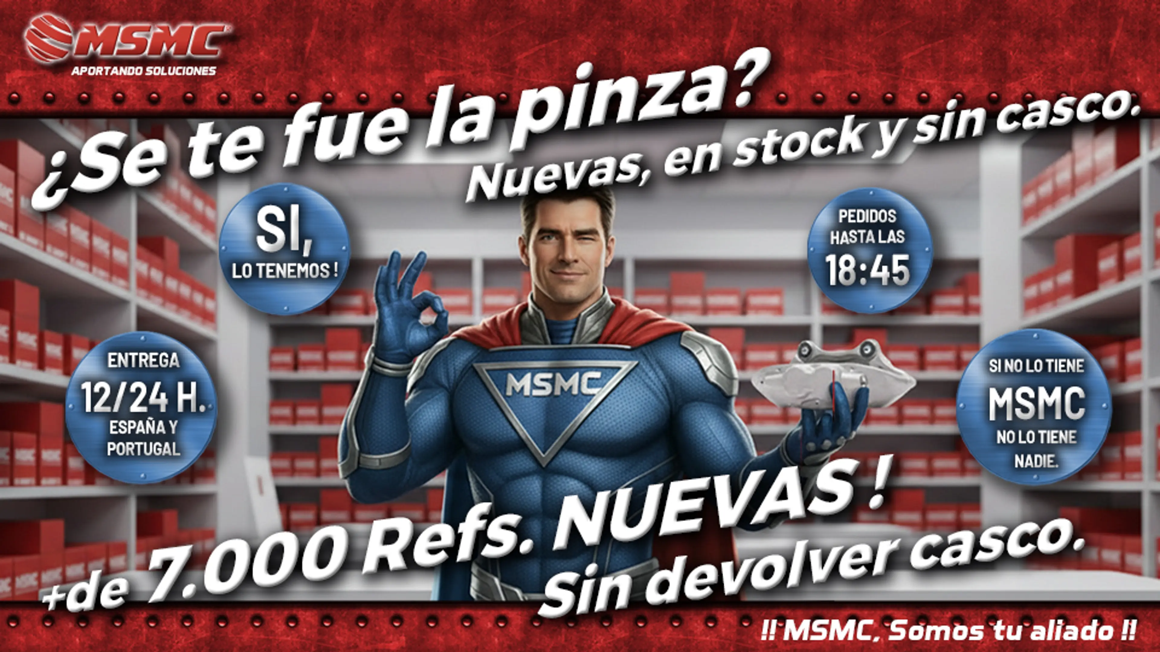 ¿Se te fue la pinza? Nueva, en stock y sin casco. ⛑️  