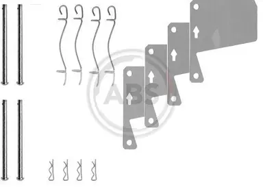 KIT DE ACCESORIOS, PASTILLAS DE FRE