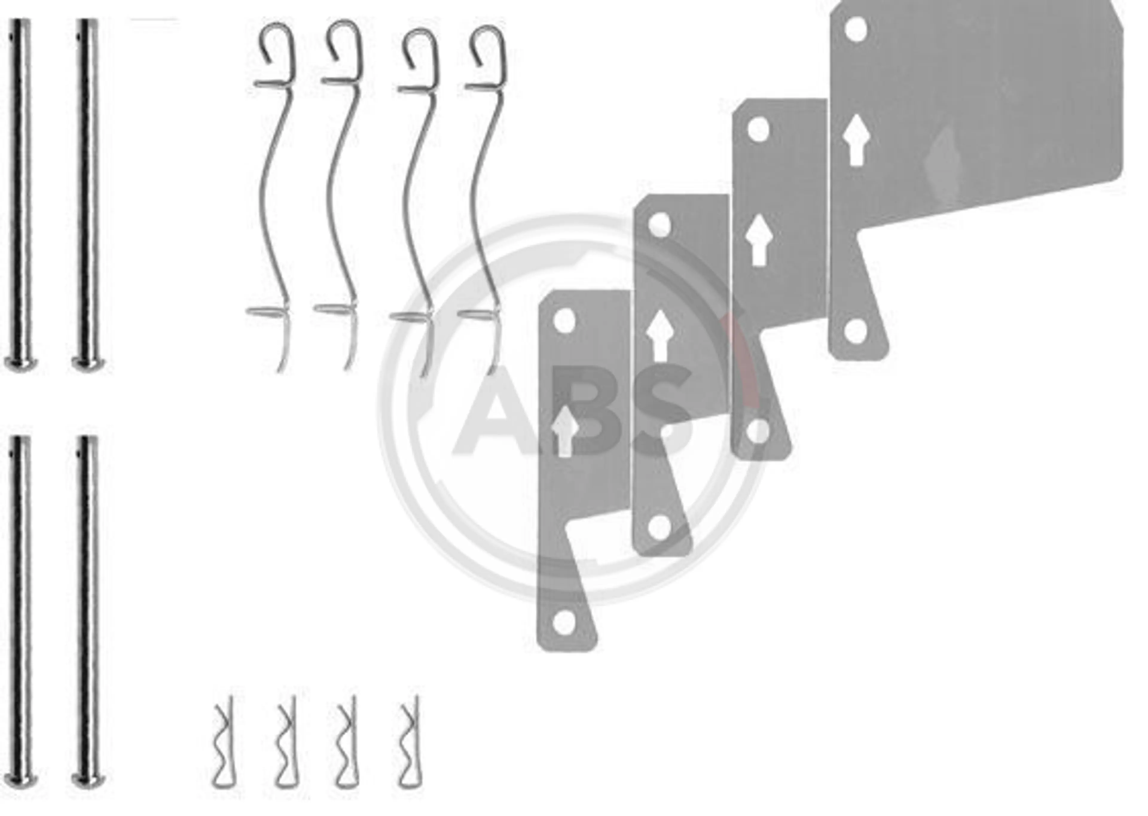 KIT DE ACCESORIOS, PASTILLAS DE FRE