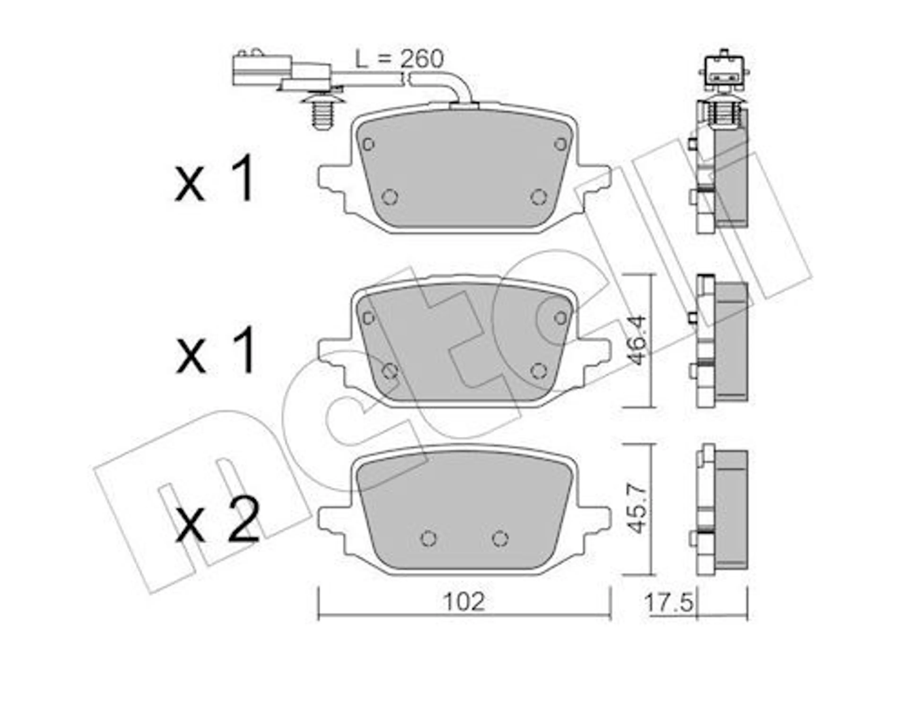 JUEGO DE PASTILLAS DE FRENO
