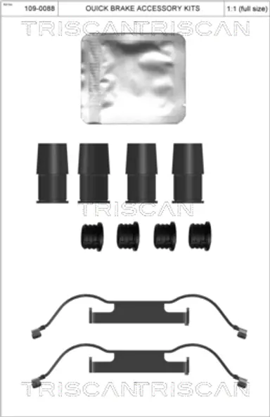 KIT DE ACCESORIOS, PASTILLAS DE FRE