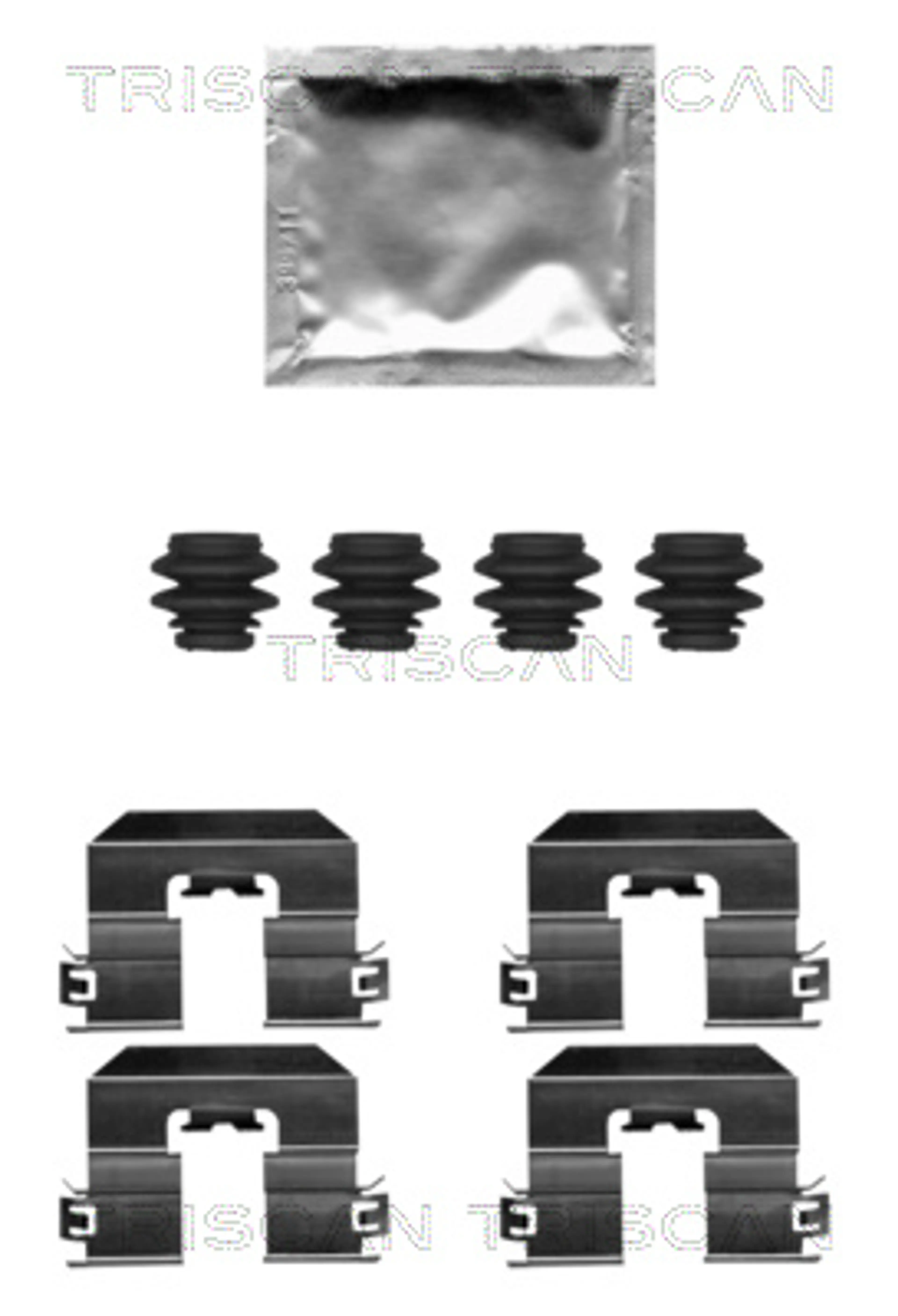 KIT DE ACCESORIOS, PASTILLAS DE FRE