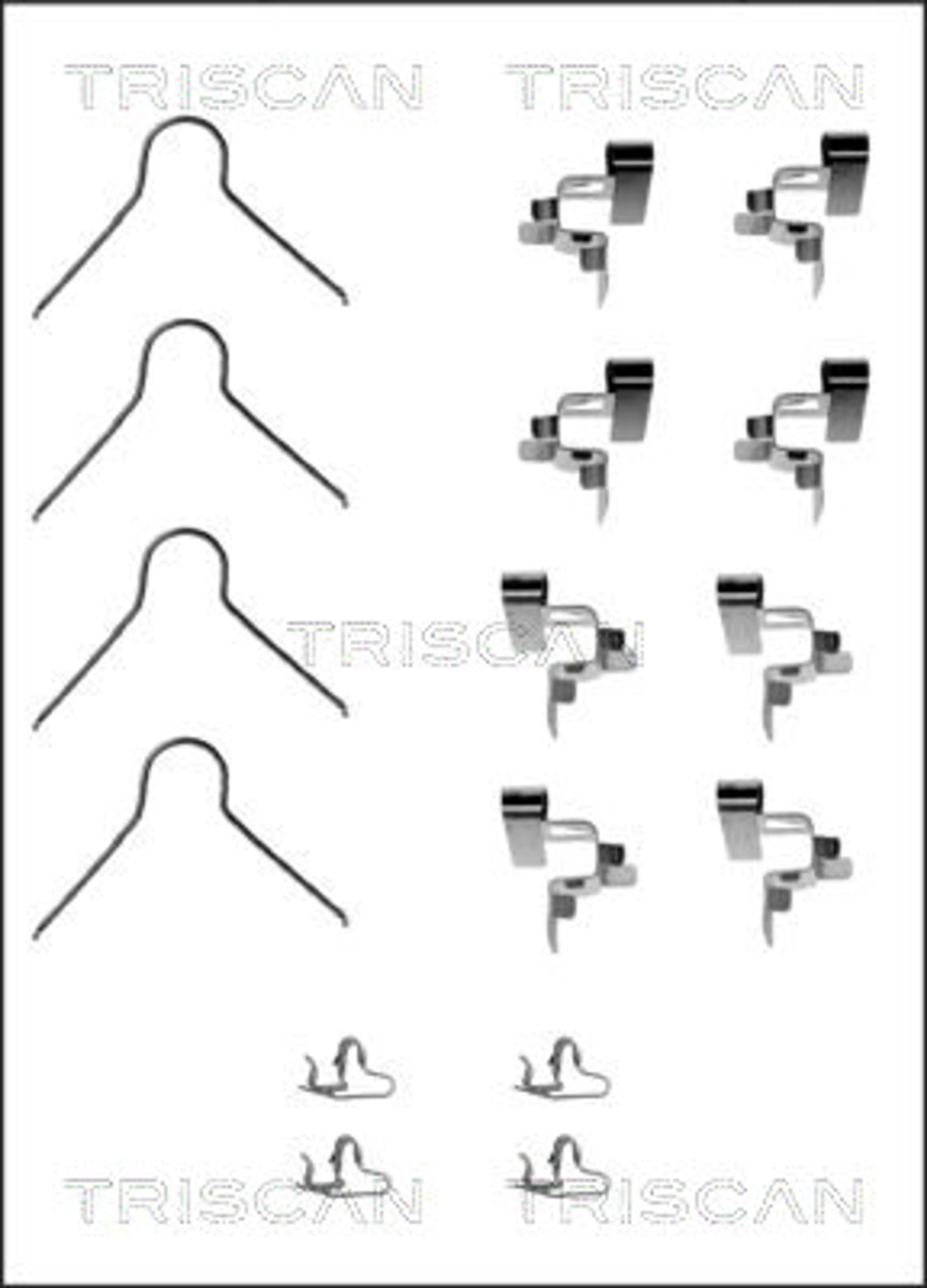 KIT DE ACCESORIOS, PASTILLAS DE FRE