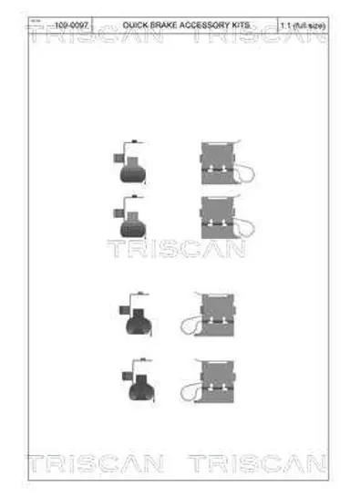 KIT DE ACCESORIOS, PASTILLAS DE FRE