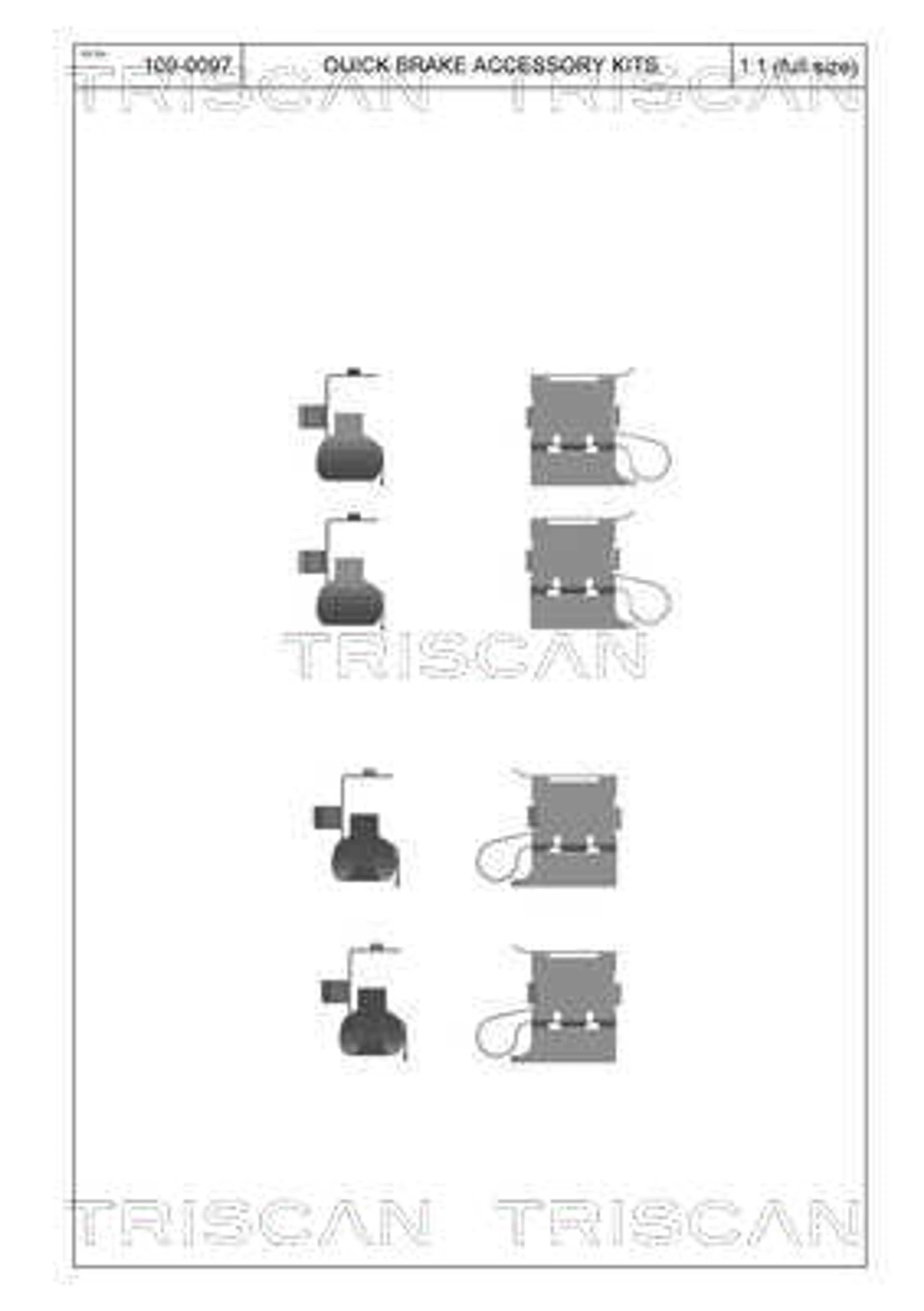 KIT DE ACCESORIOS, PASTILLAS DE FRE