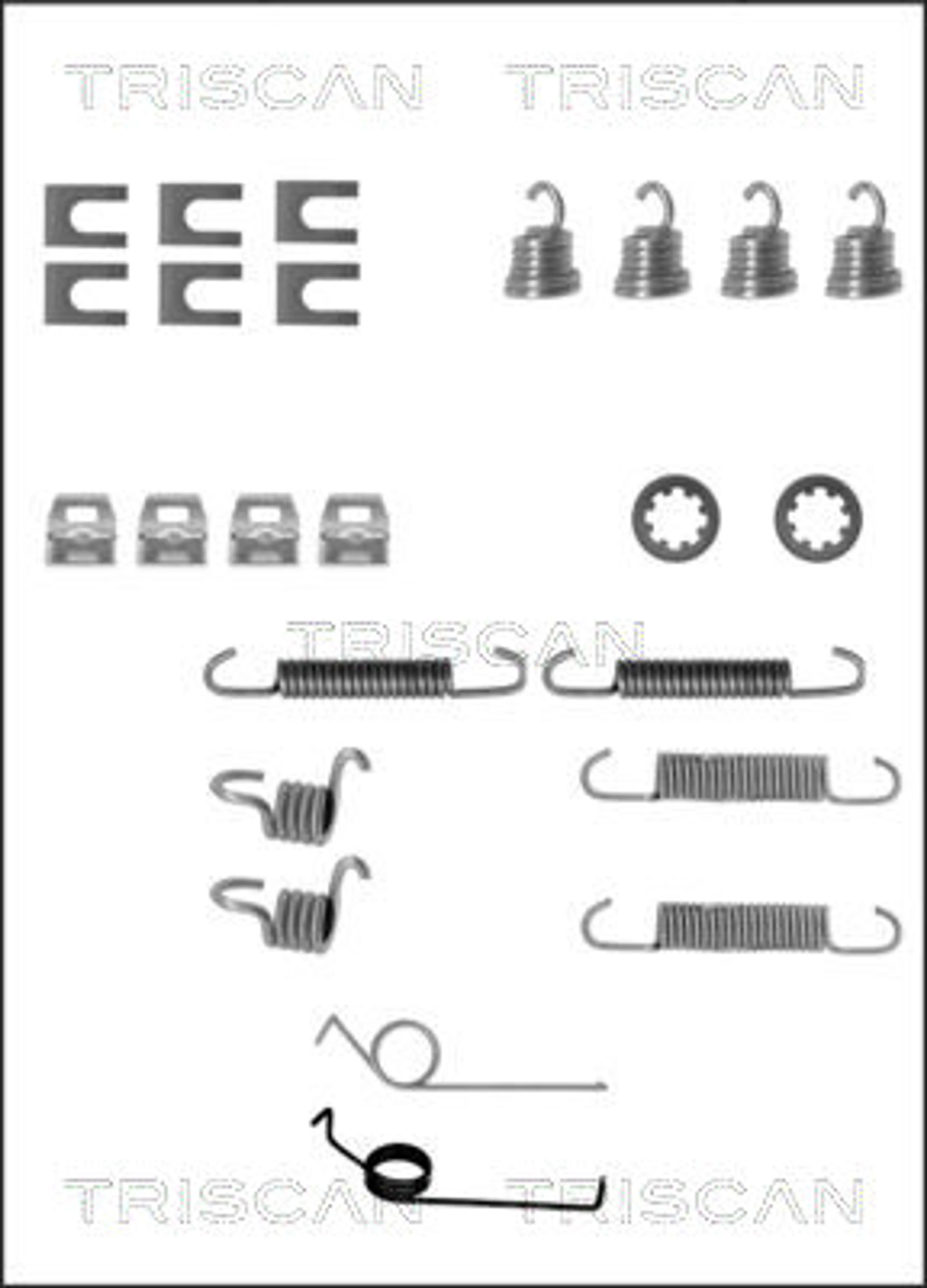 JUEGO DE ACCESORIOS, ZAPATAS DE FRE