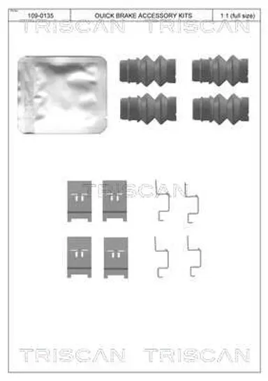 KIT DE ACCESORIOS, PASTILLAS DE FRE