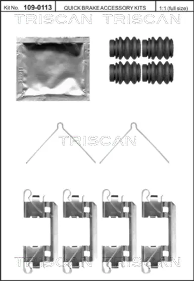 KIT DE ACCESORIOS, PASTILLAS DE FRE