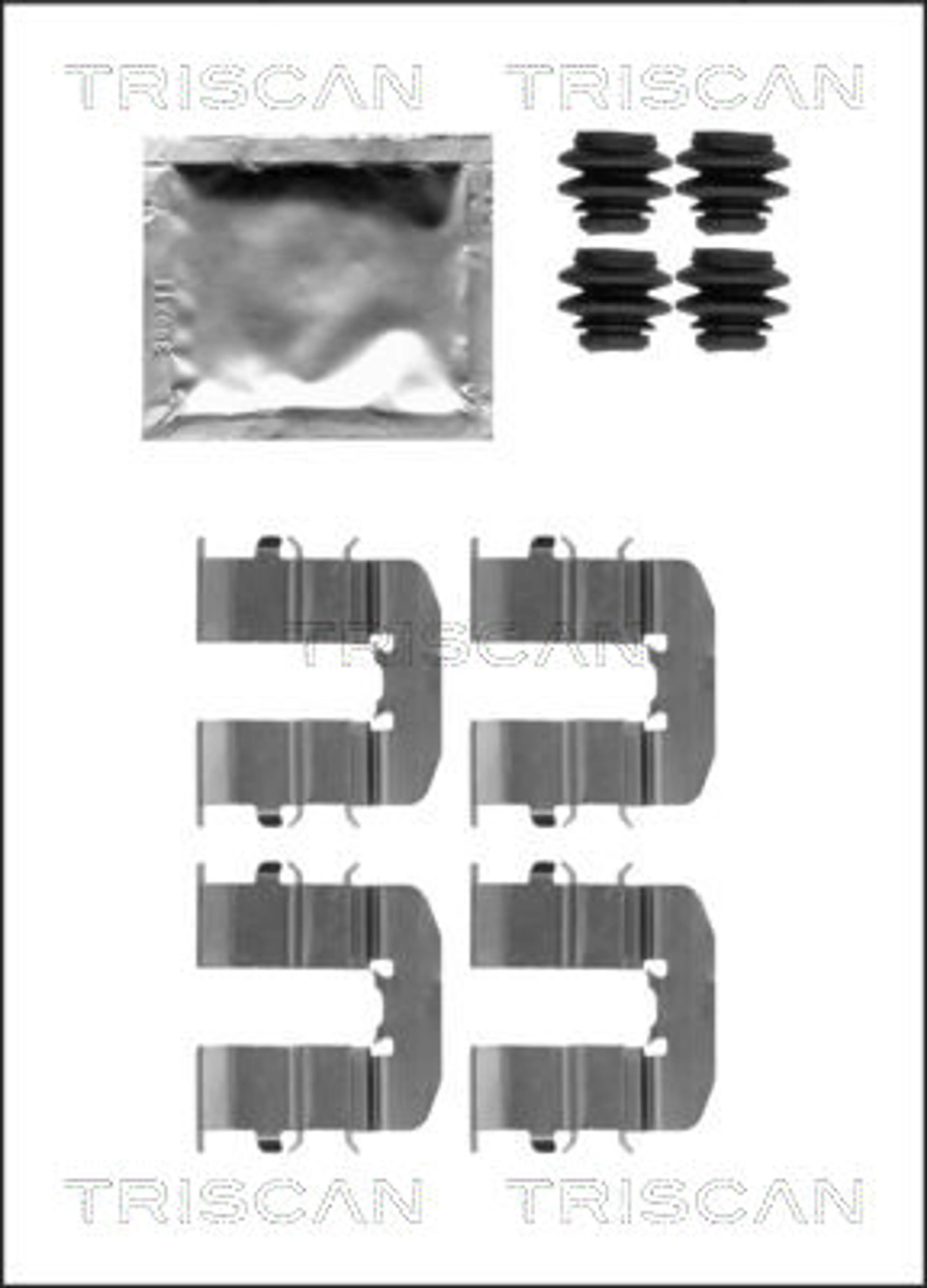 KIT DE ACCESORIOS, PASTILLAS DE FRE