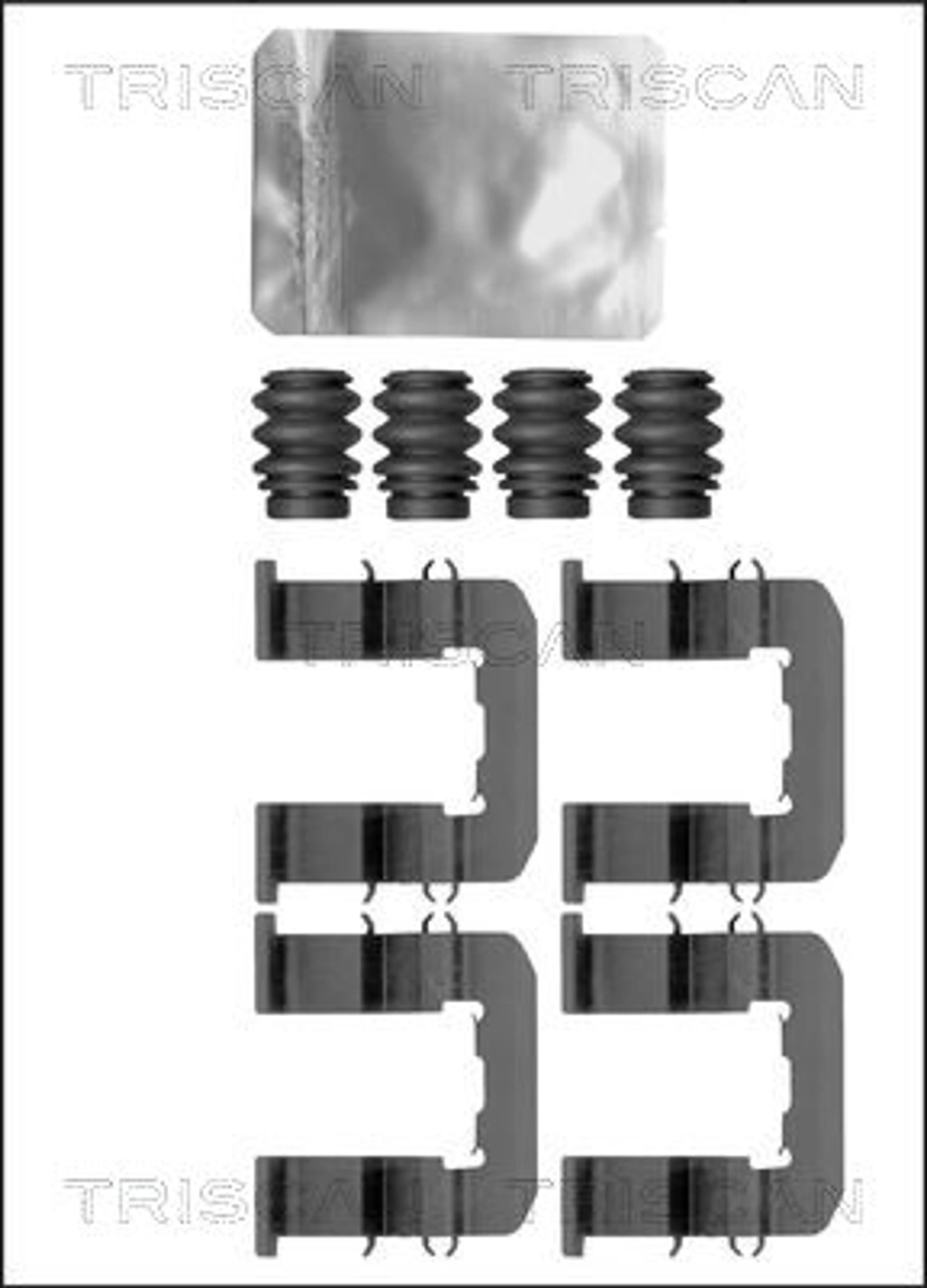 KIT DE ACCESORIOS, PASTILLAS DE FRE