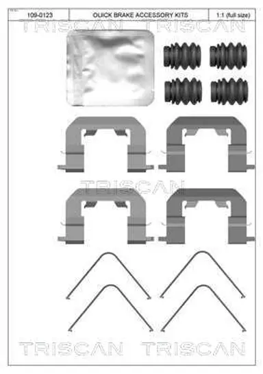 KIT DE ACCESORIOS, PASTILLAS DE FRE