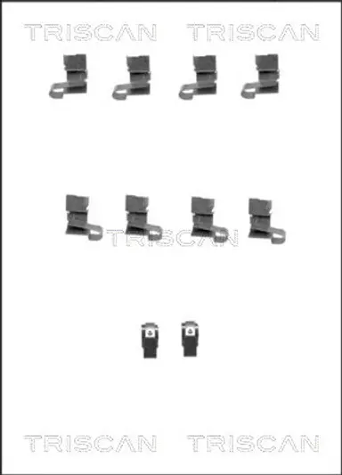 KIT DE ACCESORIOS, PASTILLAS DE FRE