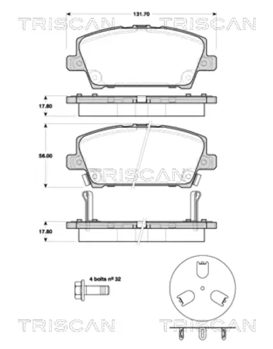 JUEGO DE PASTILLAS DE FRENO