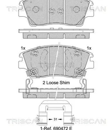 JUEGO DE PASTILLAS DE FRENO