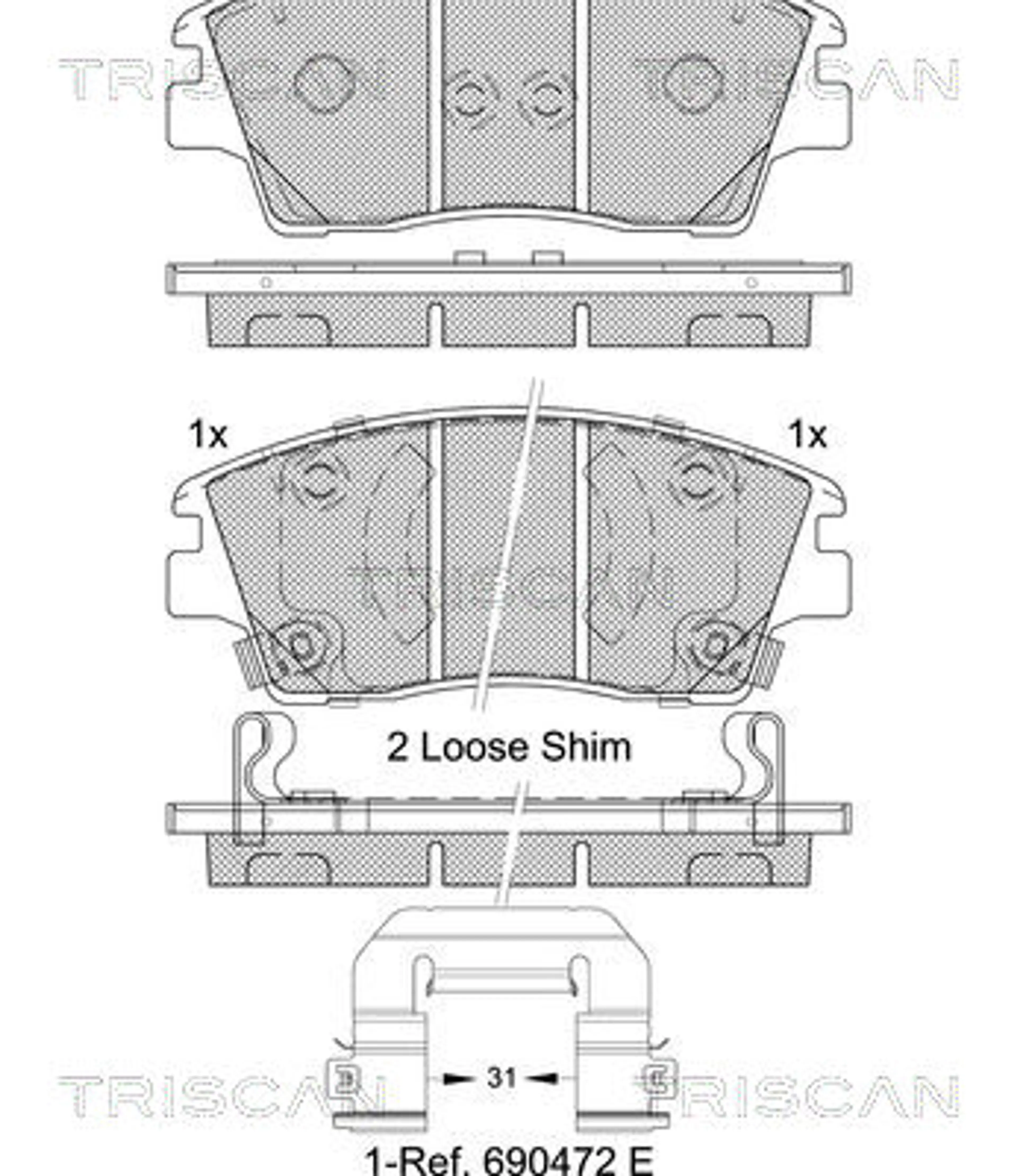 JUEGO DE PASTILLAS DE FRENO