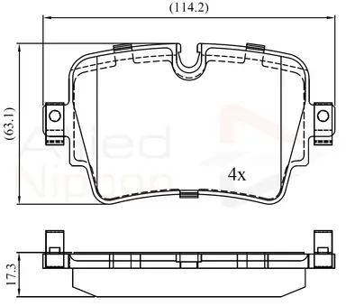 CD-KB - JUEGO DE PASTILLAS DE FRENO