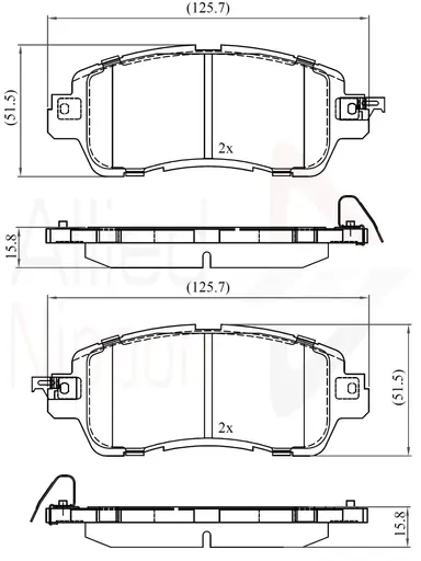 CD-KB - JUEGO DE PASTILLAS DE FRENO