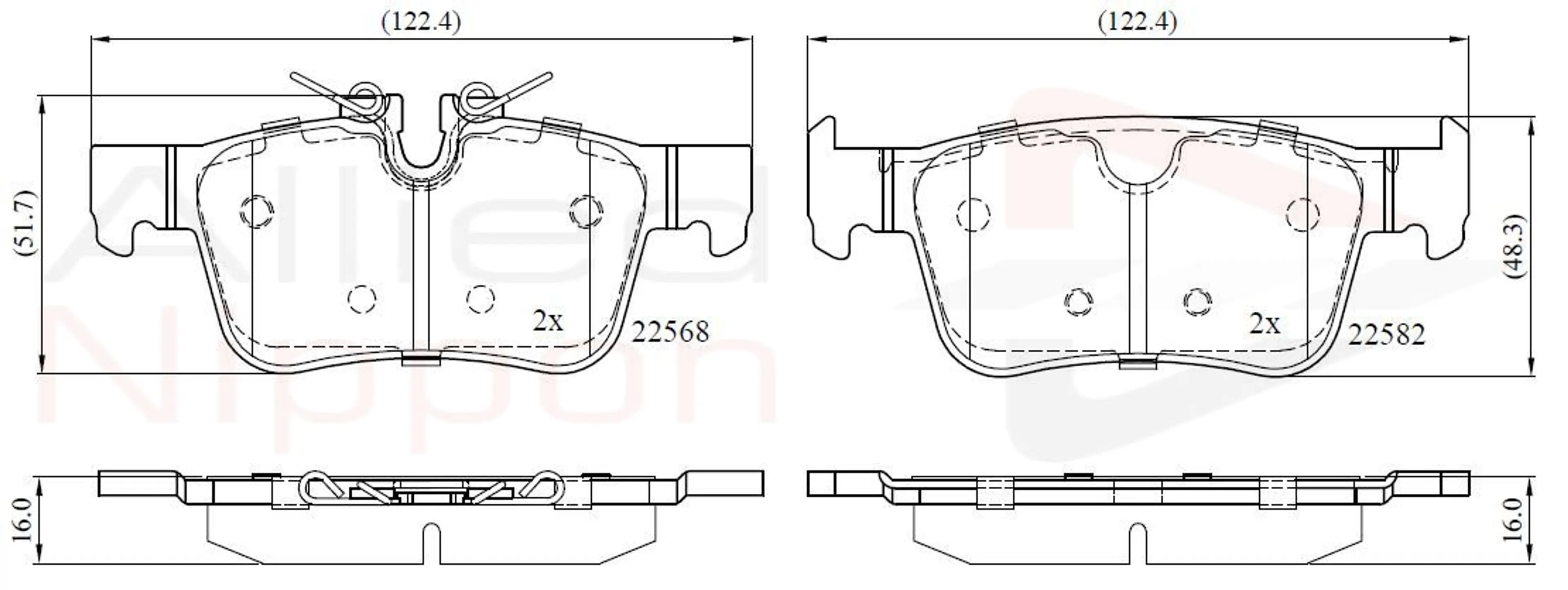 CD-KB - JUEGO DE PASTILLAS DE FRENO