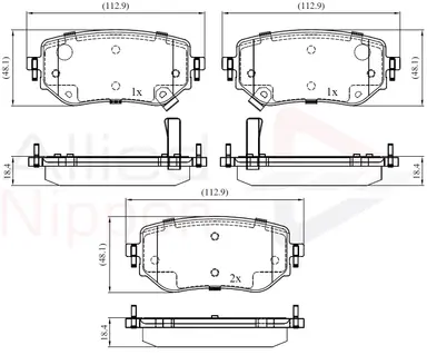 CD-KB - JUEGO DE PASTILLAS DE FRENO