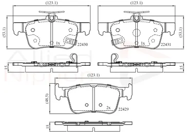 CD-KB - JUEGO DE PASTILLAS DE FRENO