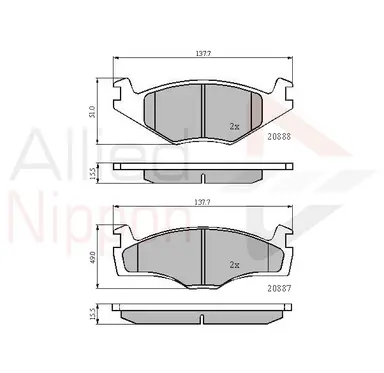 CD-KB - JUEGO DE PASTILLAS DE FRENO