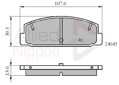 CD-KB - JUEGO DE PASTILLAS DE FRENO