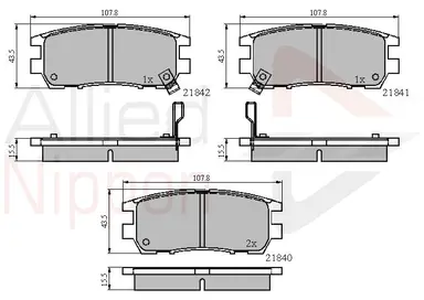 CD-KB - JUEGO DE PASTILLAS DE FRENO