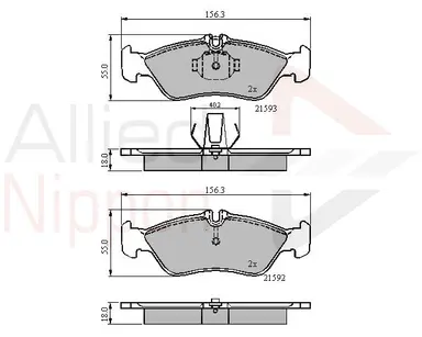 CD-KB - JUEGO DE PASTILLAS DE FRENO