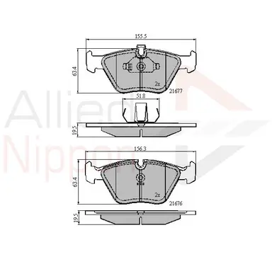 CD-KB - JUEGO DE PASTILLAS DE FRENO
