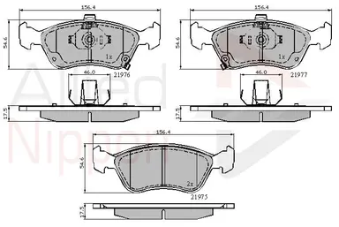 CD-KB - JUEGO DE PASTILLAS DE FRENO