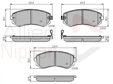 CD-KB - JUEGO DE PASTILLAS DE FRENO