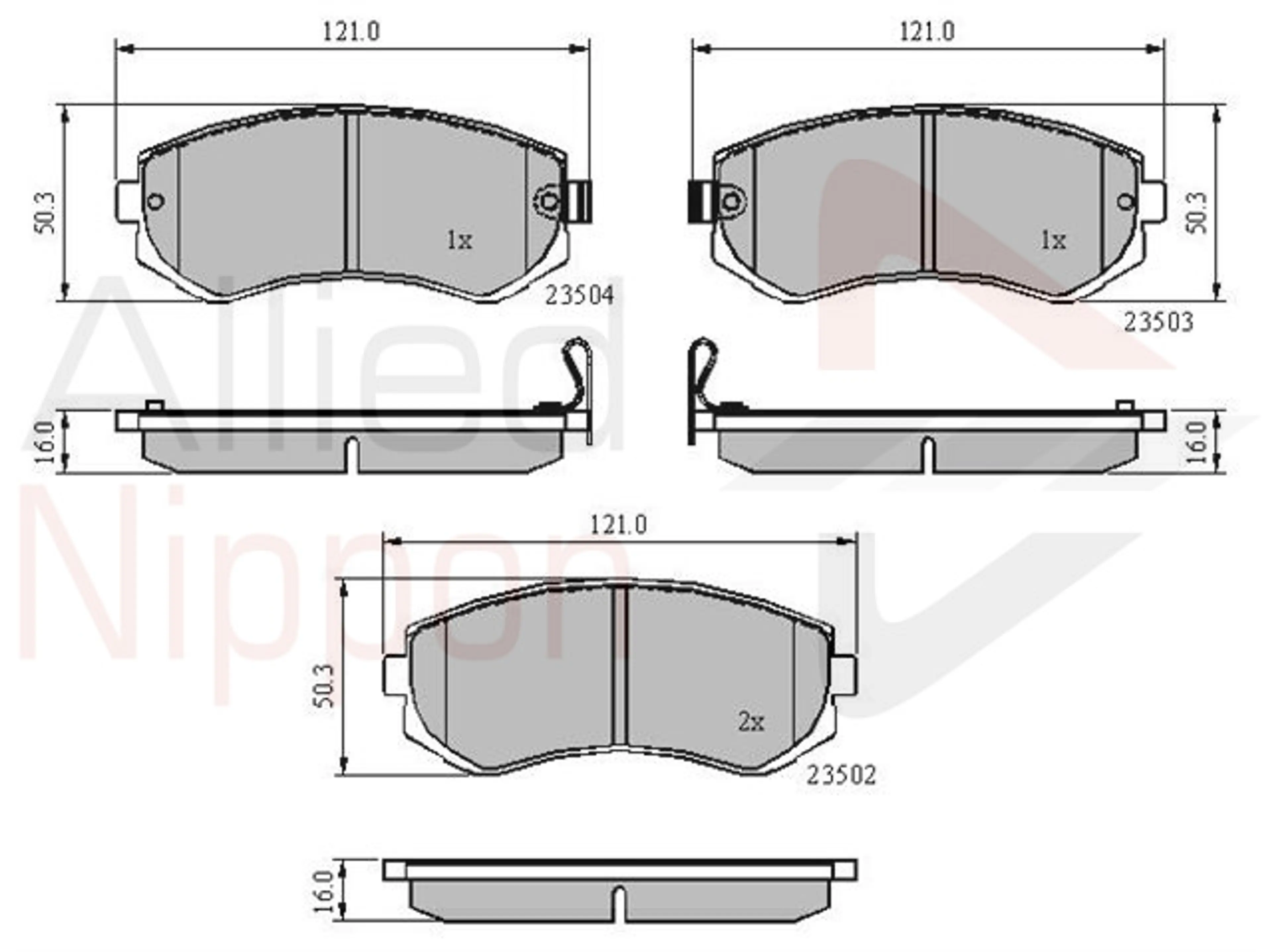 CD-KB - JUEGO DE PASTILLAS DE FRENO