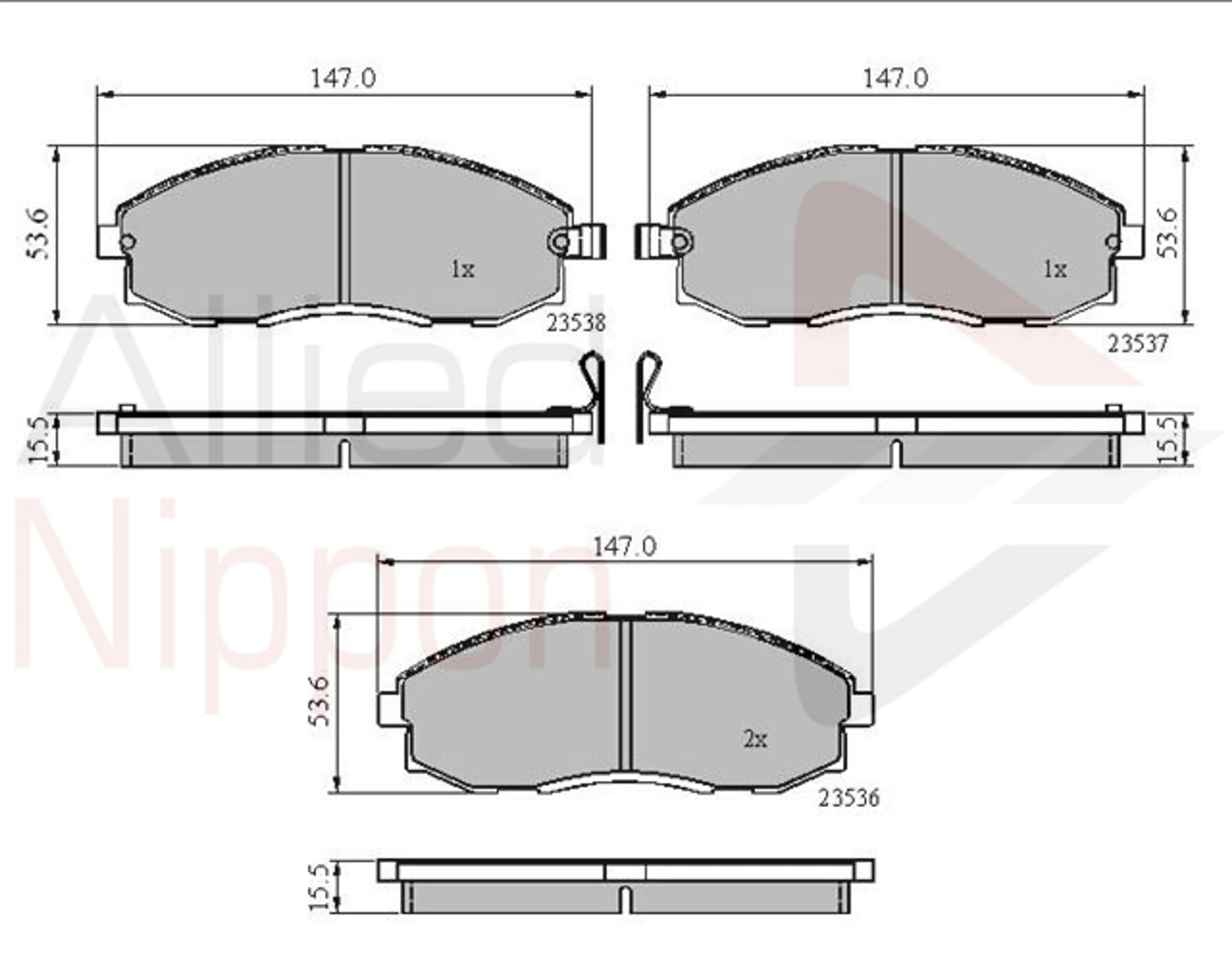 CD-KB - JUEGO DE PASTILLAS DE FRENO
