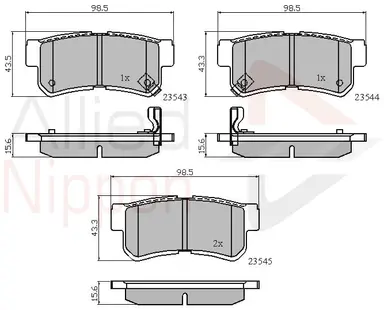 CD-KB - JUEGO DE PASTILLAS DE FRENO