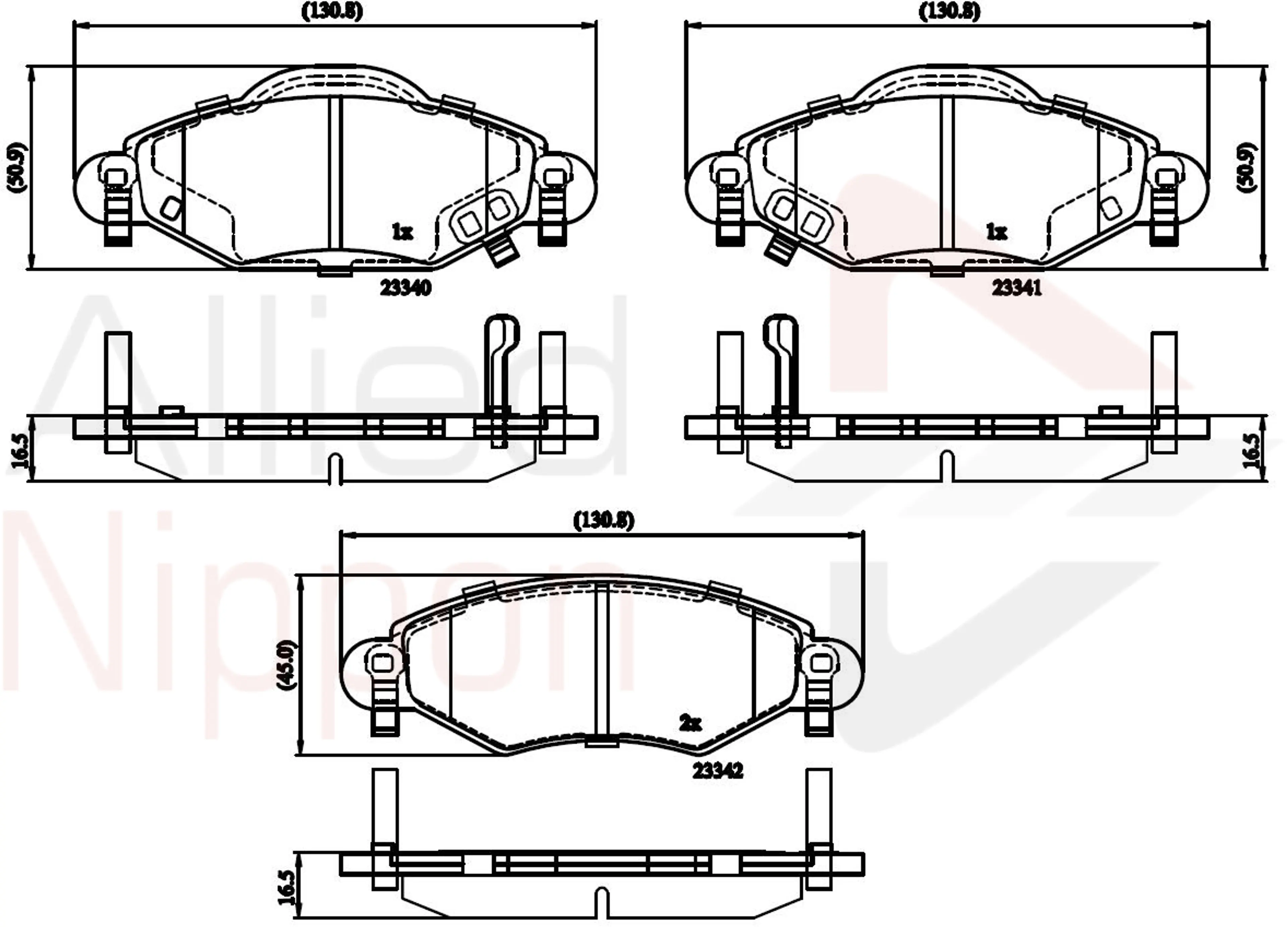 CD-KB - JUEGO DE PASTILLAS DE FRENO