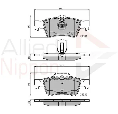 CD-KB - JUEGO DE PASTILLAS DE FRENO