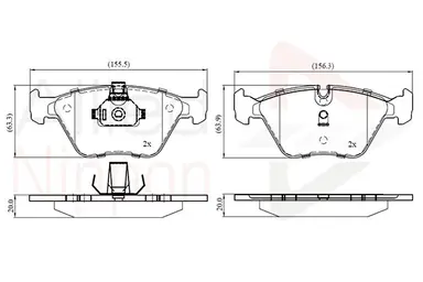 CD-KB - JUEGO DE PASTILLAS DE FRENO