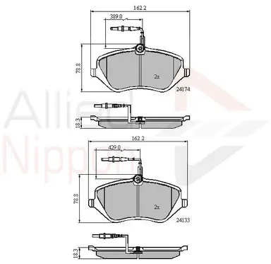 CD-KB - JUEGO DE PASTILLAS DE FRENO