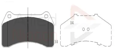 CD-KB - JUEGO DE PASTILLAS DE FRENO