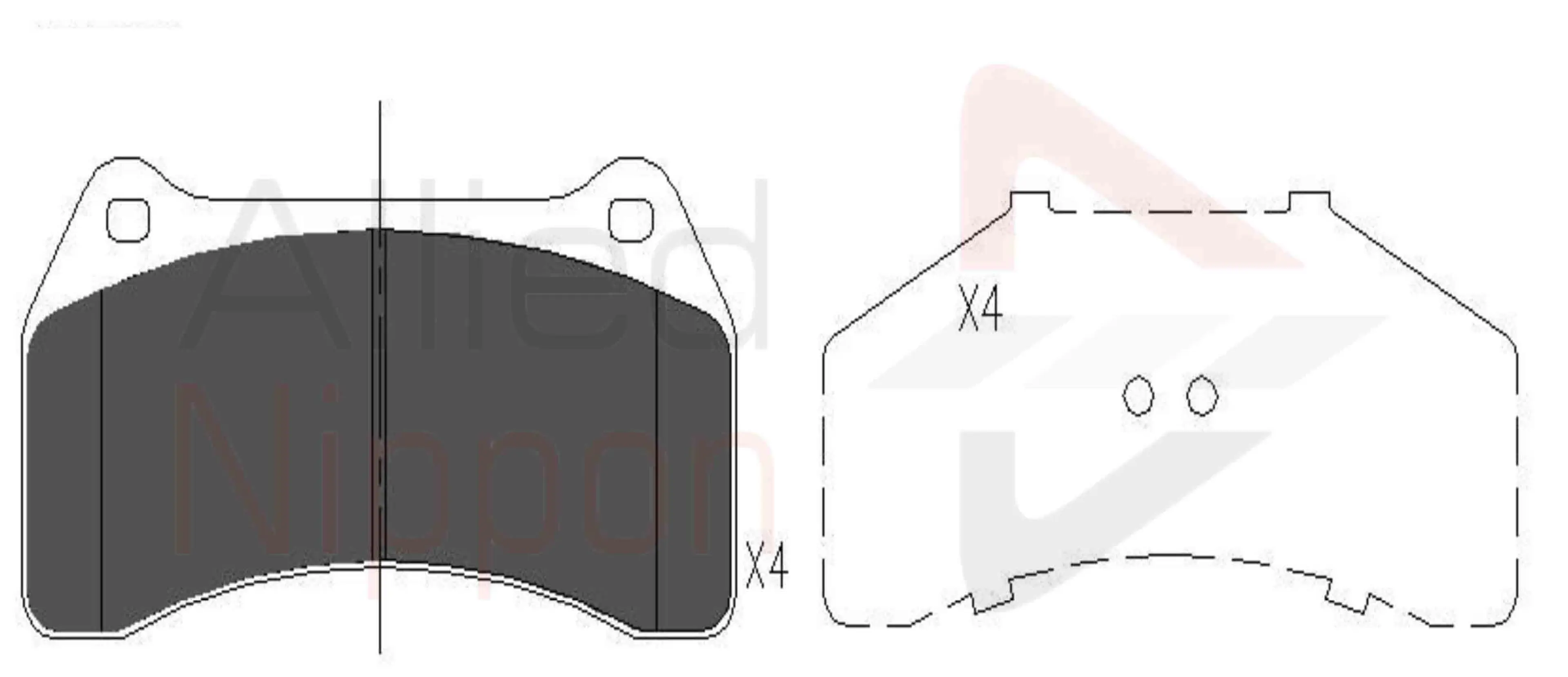 CD-KB - JUEGO DE PASTILLAS DE FRENO