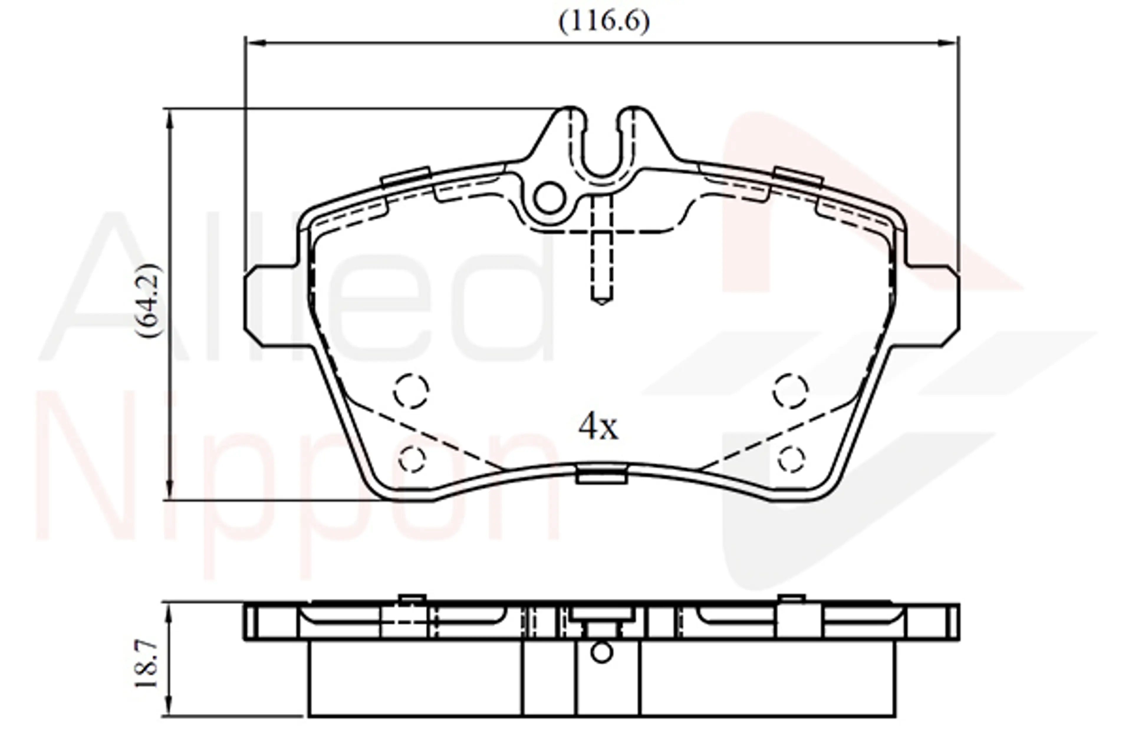 CD-KB - JUEGO DE PASTILLAS DE FRENO
