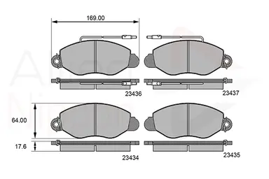 CD-KB - JUEGO DE PASTILLAS DE FRENO
