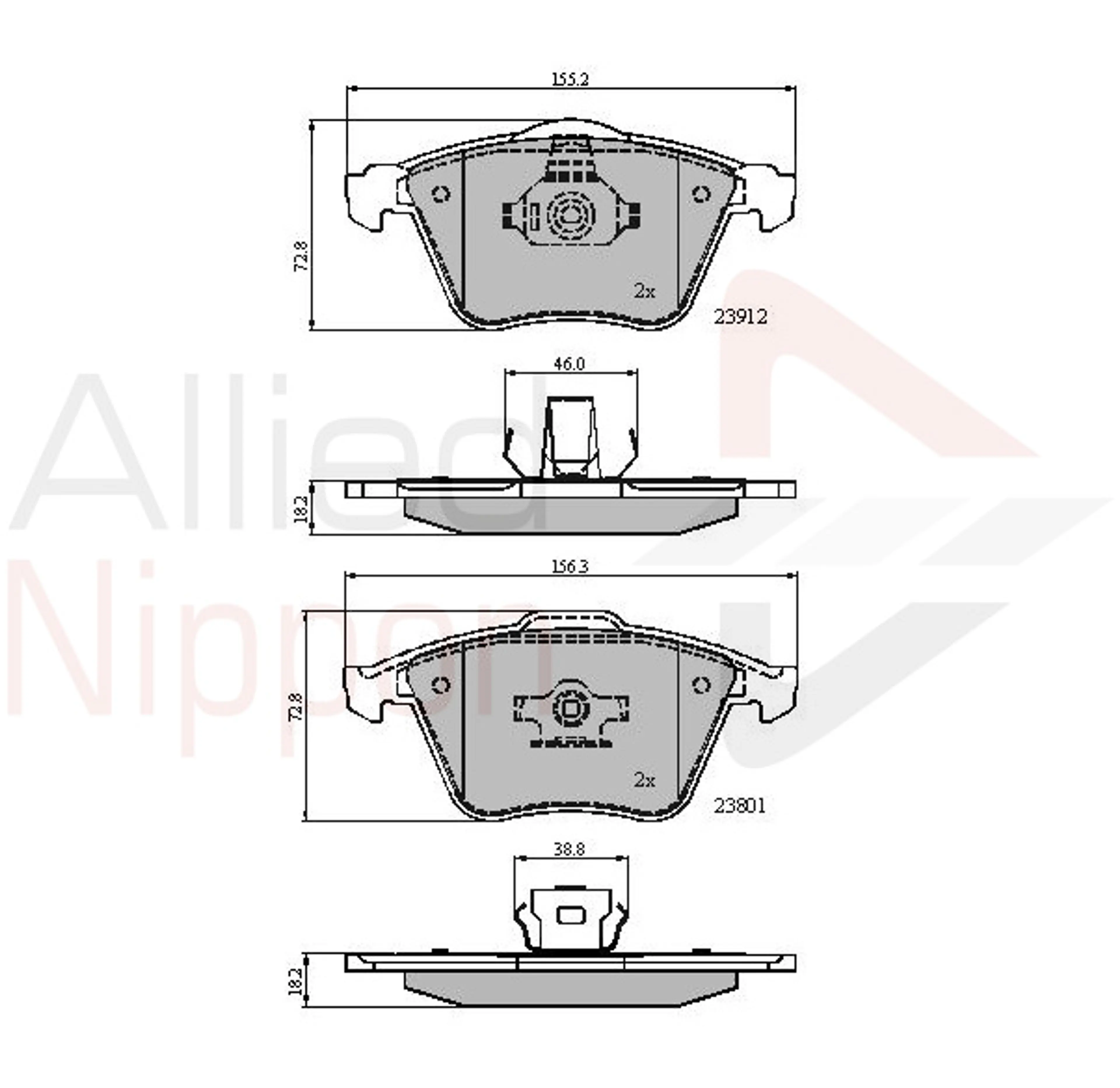 CD-KB - JUEGO DE PASTILLAS DE FRENO