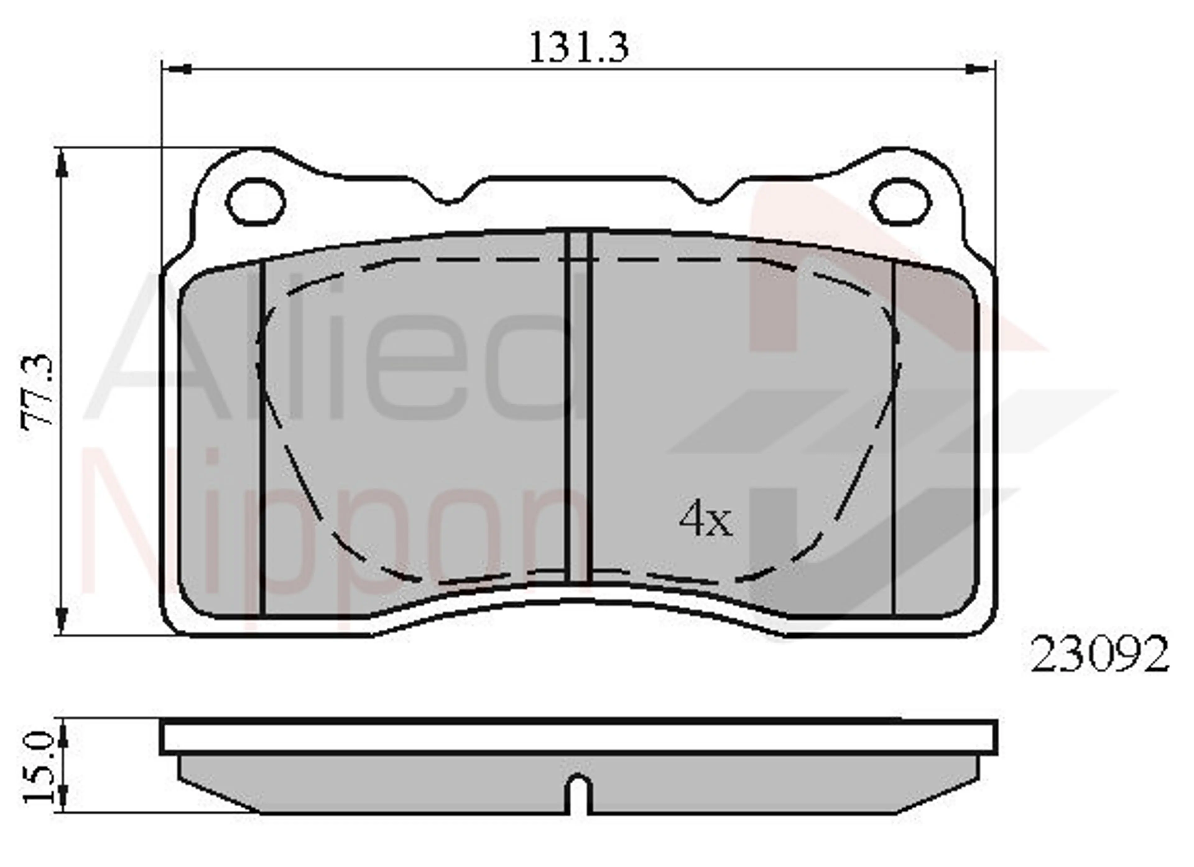CD-KB - JUEGO DE PASTILLAS DE FRENO